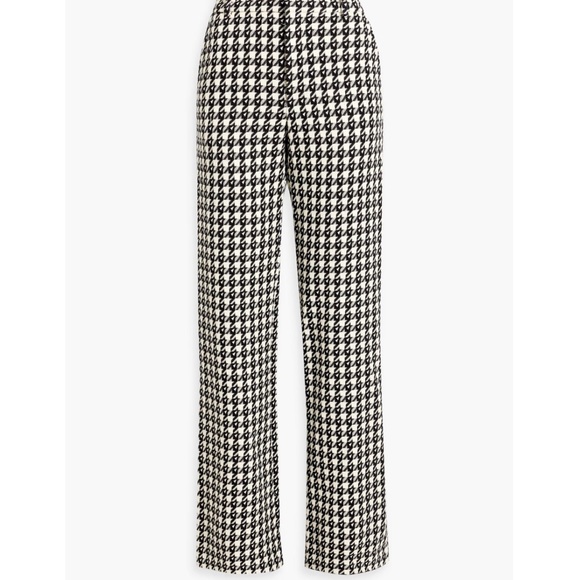 A♥️Houndstooth trouser/lined/straight leg size 6; gorgeous and fully lined! - Picture 3 of 5